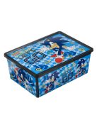 Кутия за съхранение с капак Sonic, Пластмасова, 37x26x14 cm