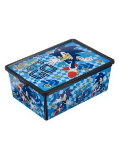   Кутия за съхранение с капак Sonic, Пластмасова, 37x26x14 cm