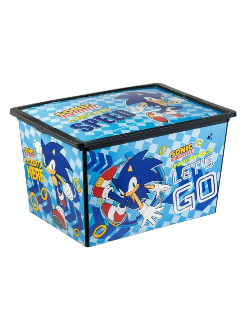Кутия за съхранение с капак Sonic, Пластмасова, 52.5x37x31cm