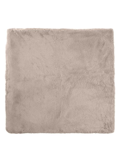 Декоративна калъфка за възглавница 50 x 50 см, Зимна с имитация на заешка козина, Бежава