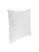 Декоративна калъфка за възглавница 50 x 50 см, Зимна с имитация на заешка козина, Екрю