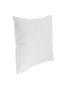   Декоративна калъфка за възглавница 50 x 50 см, Зимна с имитация на заешка козина, Екрю