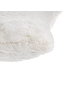 Декоративна калъфка за възглавница 50 x 50 см, Зимна с имитация на заешка козина, Екрю