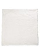 Декоративна калъфка за възглавница 50 x 50 см, Зимна с имитация на заешка козина, Екрю