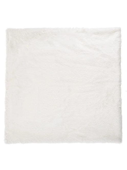 Декоративна калъфка за възглавница 50 x 50 см, Зимна с имитация на заешка козина, Екрю