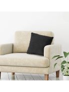 Декоративна калъфка за възглавница 50 x 50 см, Зимна с имитация на заешка козина, Черен