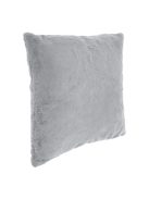 Декоративна калъфка за възглавница 50 x 50 см, Зимна с имитация на заешка козина, Сив