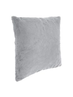   Декоративна калъфка за възглавница 50 x 50 см, Зимна с имитация на заешка козина, Сив