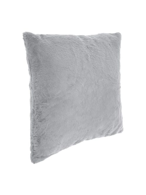 Декоративна калъфка за възглавница 50 x 50 см, Зимна с имитация на заешка козина, Сив