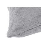 Декоративна калъфка за възглавница 50 x 50 см, Зимна с имитация на заешка козина, Сив