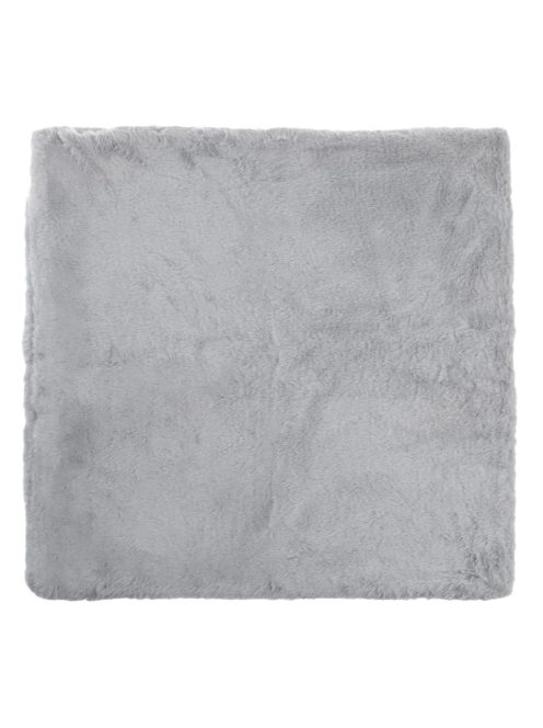 Декоративна калъфка за възглавница 50 x 50 см, Зимна с имитация на заешка козина, Сив