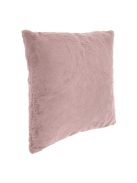 Декоративна калъфка за възглавница 50 x 50 см, Зимна с имитация на заешка козина, Розова