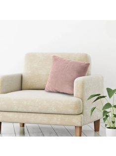   Декоративна калъфка за възглавница 50 x 50 см, Зимна с имитация на заешка козина, Розова