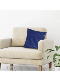   Декоративна калъфка за възглавница, 45x45см, Кадифе, Ватирана, Тъмно синя