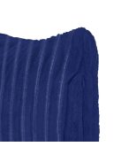 Декоративна калъфка за възглавница, 45x45см, Кадифе, Ватирана, Тъмно синя