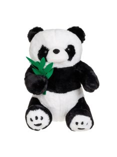   Плюшено мече ПАНДА с бамбукови листа, Седяща, 35 cm