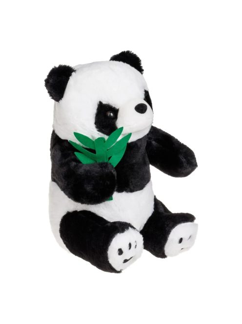Плюшено мече ПАНДА с бамбукови листа, Седяща, 35 cm