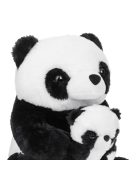 Плюшено мече ПАНДА с бебе, Седяща, 38 cm