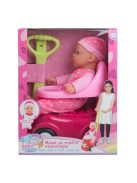 Детски комплект Бебе-Кукла (40см) с проходилка и меко тяло, 32.5x19x41 cm , 3+ години