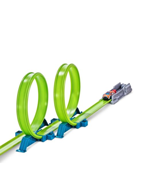 Детска Писта "Акула" и 1 количка,Дължина на пистата 2,63 cm, ZURU Metal Machines Shark Attack Track Set, 40x8x30cm, 4+ години