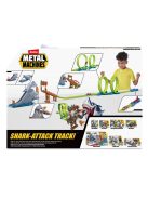 Детска Писта "Акула" и 1 количка,Дължина на пистата 2,63 cm, ZURU Metal Machines Shark Attack Track Set, 40x8x30cm, 4+ години