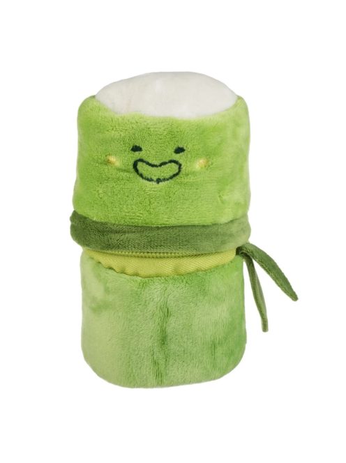 Плюшено мече ПАНДА в зелена бамбукова кутия с цип, 11 cm