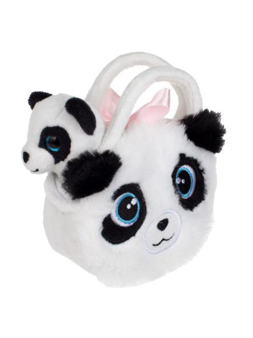 Плюшено мече ПАНДА мини в чанта, 11 cm