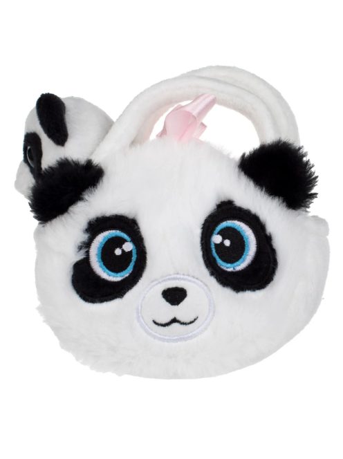 Плюшено мече ПАНДА мини в чанта, 11 cm