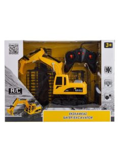   Багер с дистанционно управление, 40.5x11x30cm, Жълт, 3+ години