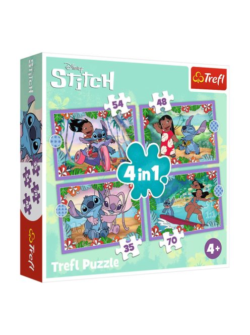 Пъзел (207ч.) Disney Plilo & Stitch 3в1 Trefl, 28x6x28cm