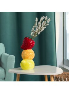   Декоративна керамична ваза с 3 плода, 18x12x31 см.