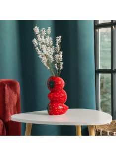   Декоративна керамична ваза с 3 ягоди, 11x8x21 см