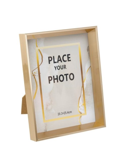 Декоративна рамка за снимки, Златист широк профил, 20x25см