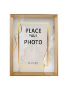 Декоративна рамка за снимки, Златист широк профил, 20x25см