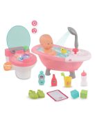 Детски комплект Бебе-Кукла (40см) с аксесоари за баня и звукови ефекти, 38x18x40 cm , 3+ години