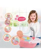 Детски комплект Бебе-Кукла (40см) с аксесоари за баня и звукови ефекти, 38x18x40 cm , 3+ години