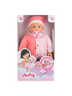   Бебе-Кукла (48см) с меко тяло и биберон, Звук, 25x13x46 cm , 3+ години