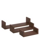 Комплект рафтове, Универсална етажерка за стена, 3 броя, MDF, До 3 кг.