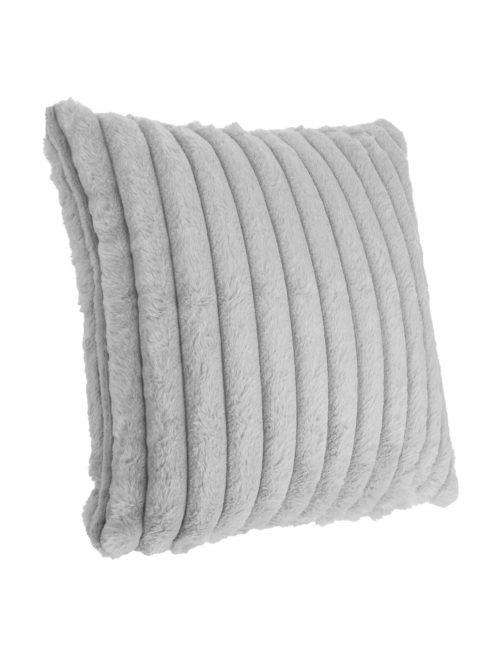 Декоративна калъфка за възглавница, 45x45см, Мека материя, Сива