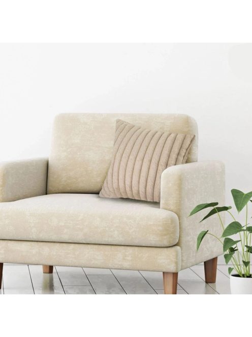 Декоративна калъфка за възглавница, 45x45см, Мека материя, Беж