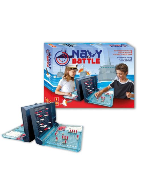 Класическа и забавна семейна настолна игра "Морска битка" 