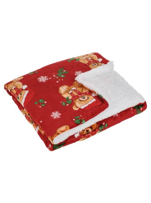Детско одеяло Коледа 75 х 100 см, Шерпа меко, Christmass blanket