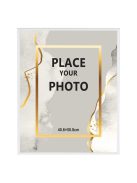 Декоративна рамка за снимка, Бяла, 40.6x50.8см