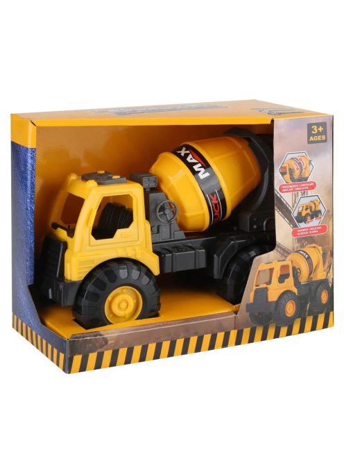 Бетоновоз,  23x12x18cm, Жълт, 3+ години