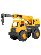 Камион с кран с подвижен подемен лост, 23x12x18cm, Жълт, 3+ години