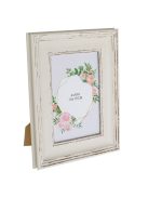 Рамка за снимка 10х15 см, VINTAGE  бяла