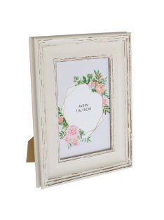 Рамка за снимка 10х15 см, VINTAGE  бяла