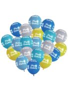 Комплект балони (20ч) Happy Birthday boy, Латекс, Party balloon set, 23 cm