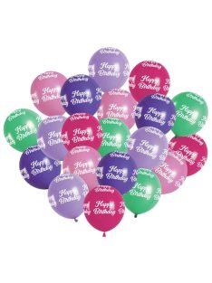   Комплект балони (20ч) Happy Birthday, Латекс, Party balloon set, 23 cm