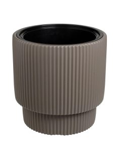   Пластмасова саксия с райе дизайн мока 36x36.5cm, 16 л